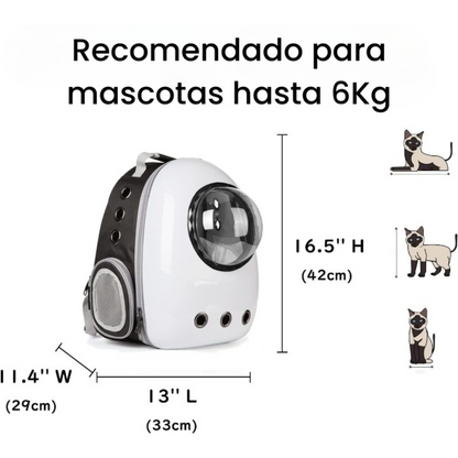 Mochila cápsula para Mascotas